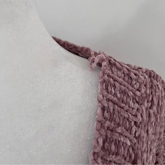 POL Colorblock Open Front Long Lone Chenille Knit Cardigan |Size Large| - Picture 2 of 6